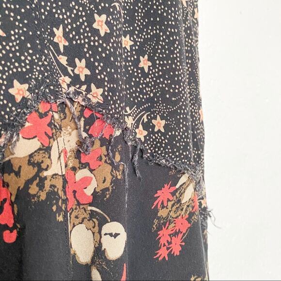 Free People Patchwork Crescent Slip Dress Size XS - Picture 9 of 14